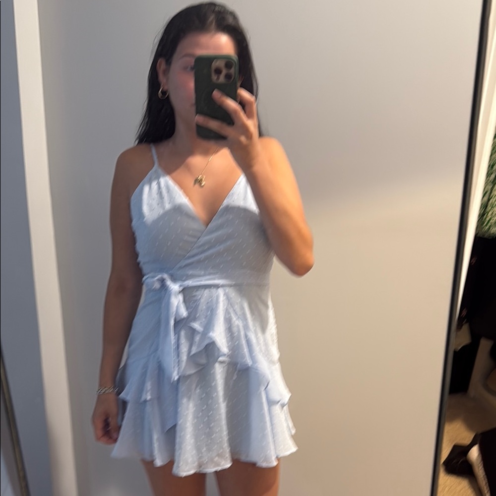 Hello Molly Blue Ruffled Chemise - Picture 2 of 3